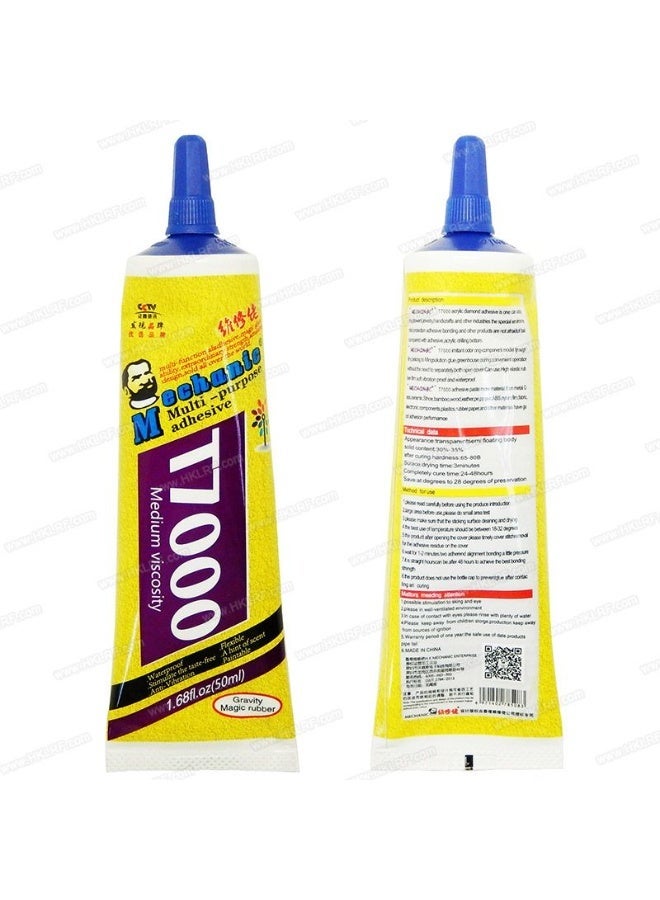 ميكانيك لاصق ميكانيكي متعدد الأغراض T7000، سائل لاصق لإصلاح زجاج إطار شاشة اللمس للهاتف، لاصق فائق شفاف - Image 2